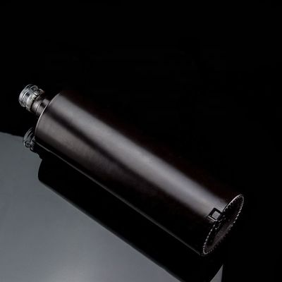 유리 위스키 보드카 병 700ml 750ml 블랙 맞춤형 유리 병 유통자