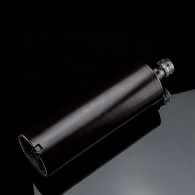 유리 위스키 보드카 병 700ml 750ml 블랙 맞춤형 유리 병 유통자