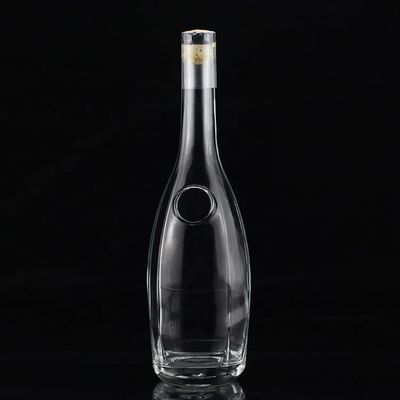 우아한 일본 사케 알코올 병 500ml 밀폐형 코크가 있는 독특한 유리
