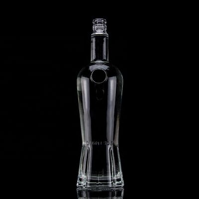 고품질의 소주용 750ml 유리 몸 조각 빈 술 병 500ml