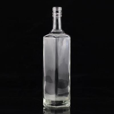 고품질의 소주용 750ml 유리 몸 조각 빈 술 병 500ml
