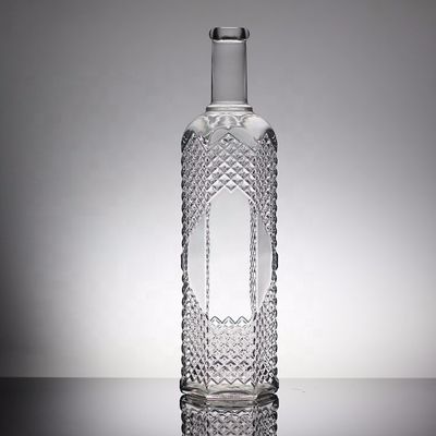산업용 750ml 크리스탈 글래스 술병 얼음/화장/인쇄 장식