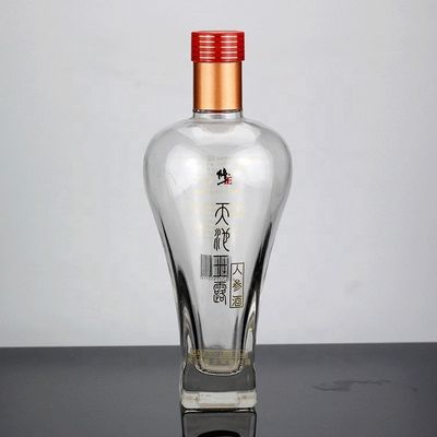 유리 밀폐형 CROWN CAP 500ml 750ml 약용 음료의 진센 음주 병