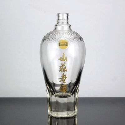 유리 밀폐형 CROWN CAP 500ml 750ml 약용 음료의 진센 음주 병