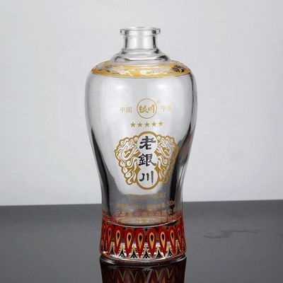 유리 밀폐형 CROWN CAP 500ml 750ml 약용 음료의 진센 음주 병