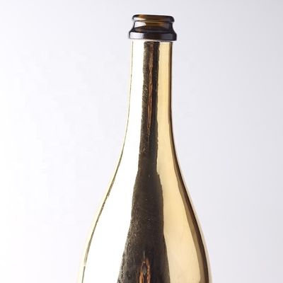 유리 몸소 재료로 만든 플라스틱 뚜?? 을 가진 주문 금 샴페인 유리 병