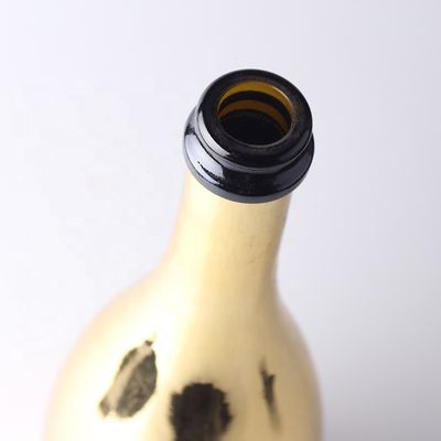 유리 몸소 재료로 만든 플라스틱 뚜?? 을 가진 주문 금 샴페인 유리 병