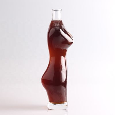 유리 목걸이 75cl 여자 몸 모양 유리 병 와인 음료 와드카 크리에이티브 디자인