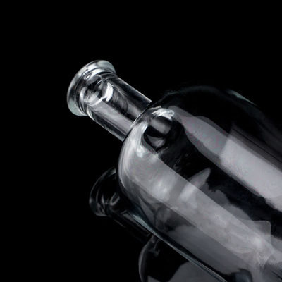 음료용 유리 병 750ml 용량 산성 경사 표면 유리 재료
