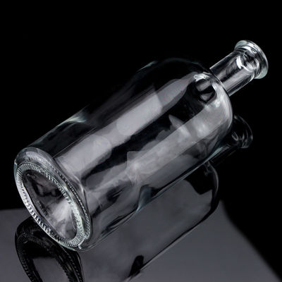 음료용 유리 병 750ml 용량 산성 경사 표면 유리 재료