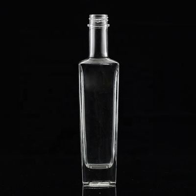 선명 또는 맞춤형 유리 병 250ml 500ml 700ml 750ml 정사각형 유리 술 병