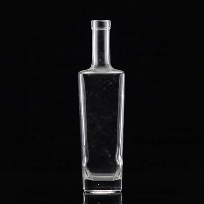선명 또는 맞춤형 유리 병 250ml 500ml 700ml 750ml 정사각형 유리 술 병